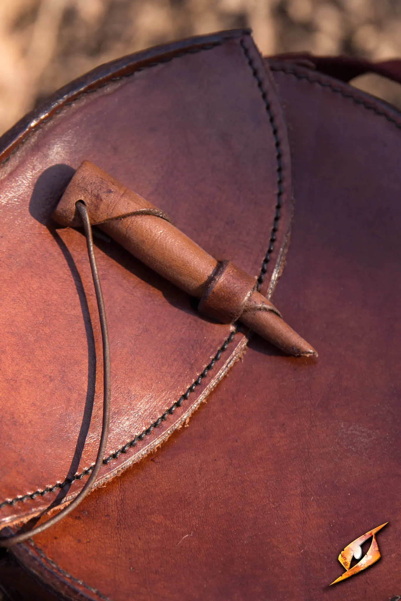 Round Leather Bag - Image 8
