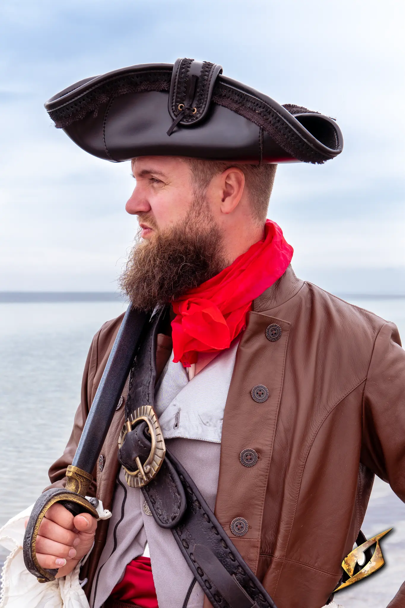 Pirate Hat - Faux Leather - Image 15