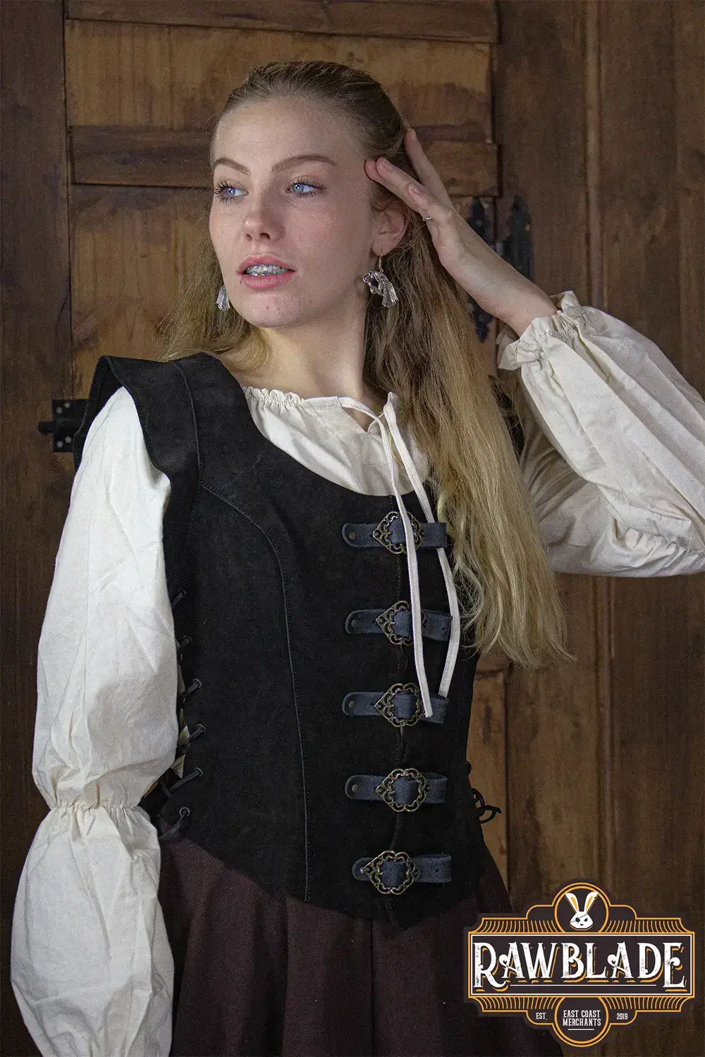 Julienne Leather Jerkin Short - Image 21