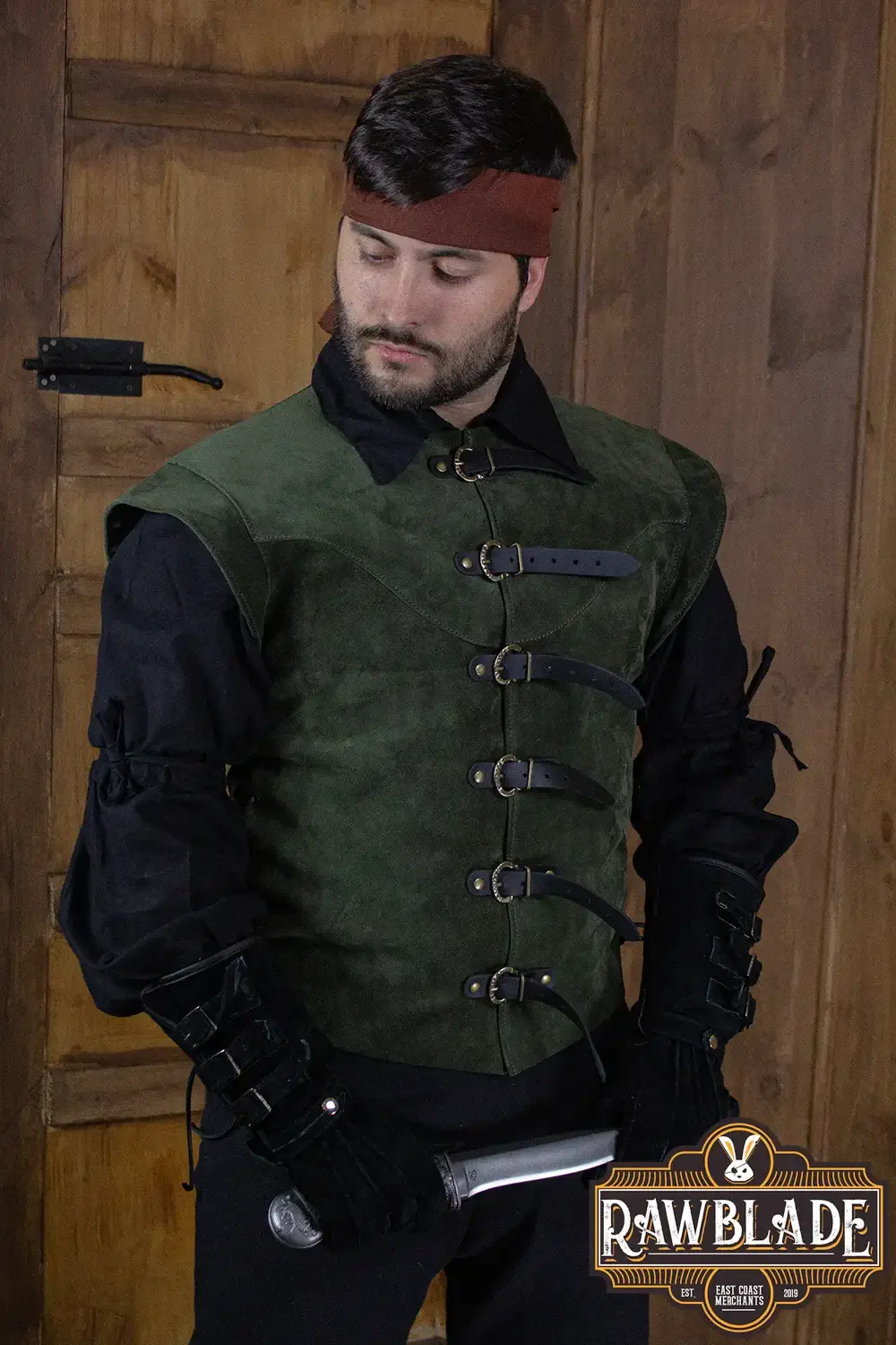 Jules Short Splitleather Jerkin - Image 4