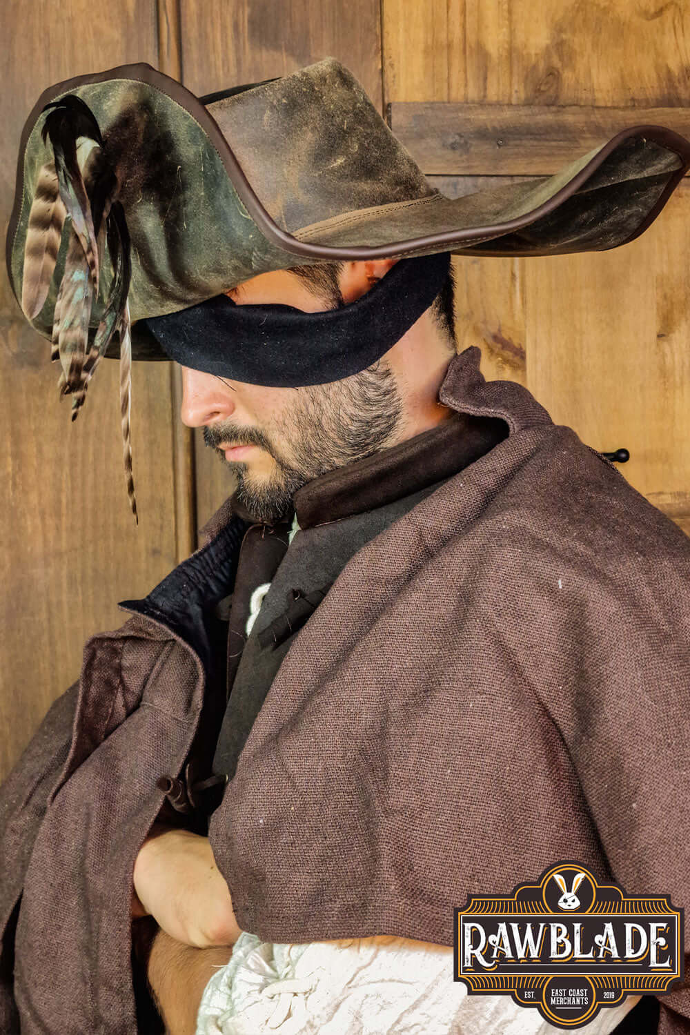 Captain Teague Hat with Feathers - Image 12