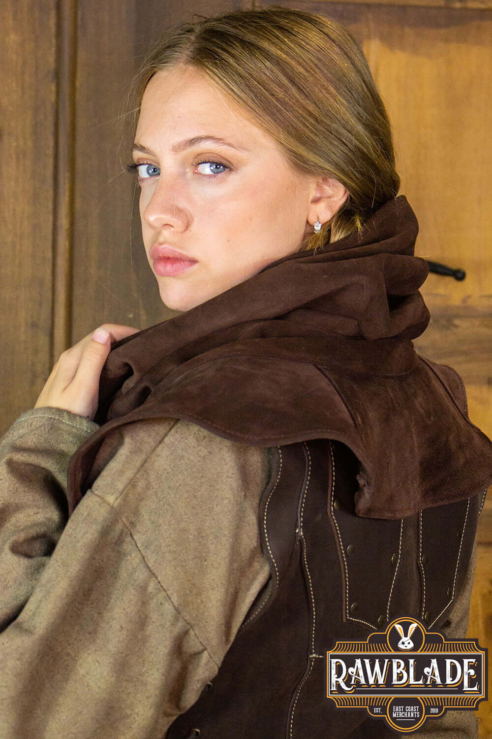 Morgan Splitleather Tube Gugel - Image 6